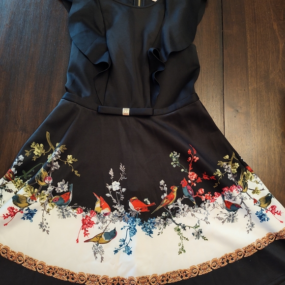 Floral Black Dress - Picture 3 of 8